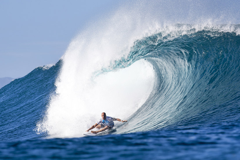 Kelly Slater: um dos mais famosos campeões do mundo de surf de todos os tempos | Foto: Cestari/WSL
